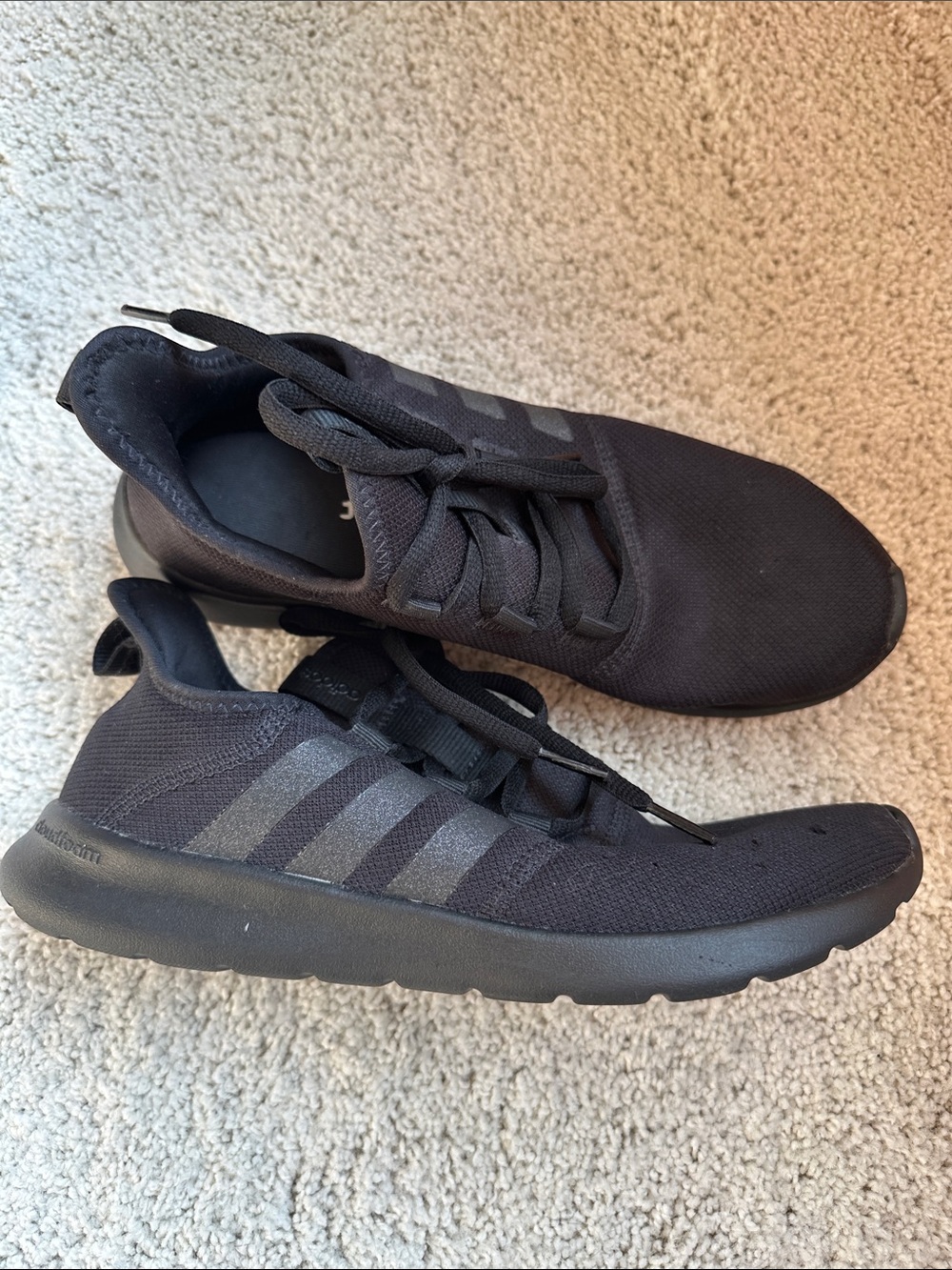 Adidas Cloudfoam Pure 2.0 Triple Black Sneakers Women’s Size 9 Running Gym